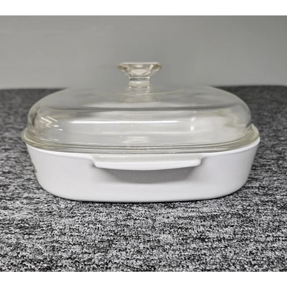 Corning Ware A-10-B Le Romarin 10x10x2 Sq Casserole Dish Spice Of Life W/ Lid